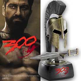 King Leonidas Miniature Sword and Display
