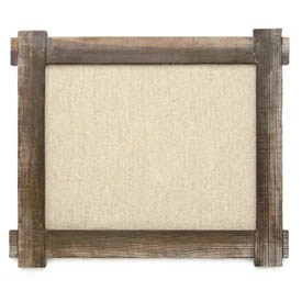 Rustic Burlap-Back Frame