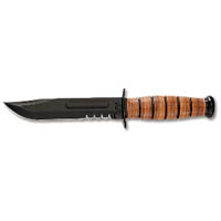 US ARMY - Serrated Edge - Leather Sheath 