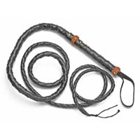 Braided Rawhide Bullwhip