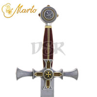 Damascened Templar Sword