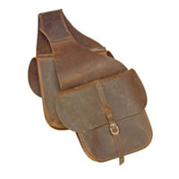 Western Leather Saddle Bag