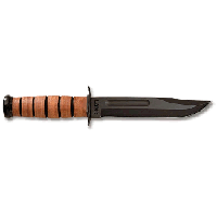 USMC - Straight Edge With Leather Sheath